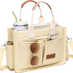 Canvas Tote Work Bag Large Crossbody Handbag