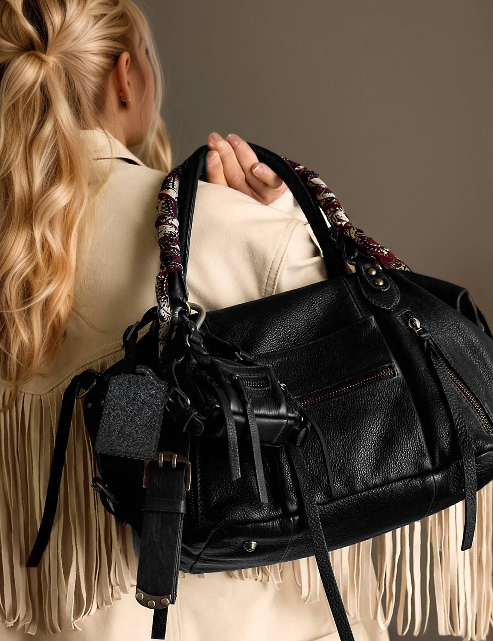 Mini Vegan Leather Tote Bag