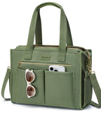 Canvas Work Tote Bag with 15 Pockets