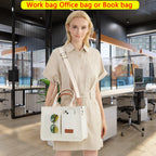 Canvas Tote Work Bag Large Crossbody Handbag