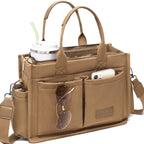 Canvas Tote Work Bag Large Crossbody Handbag