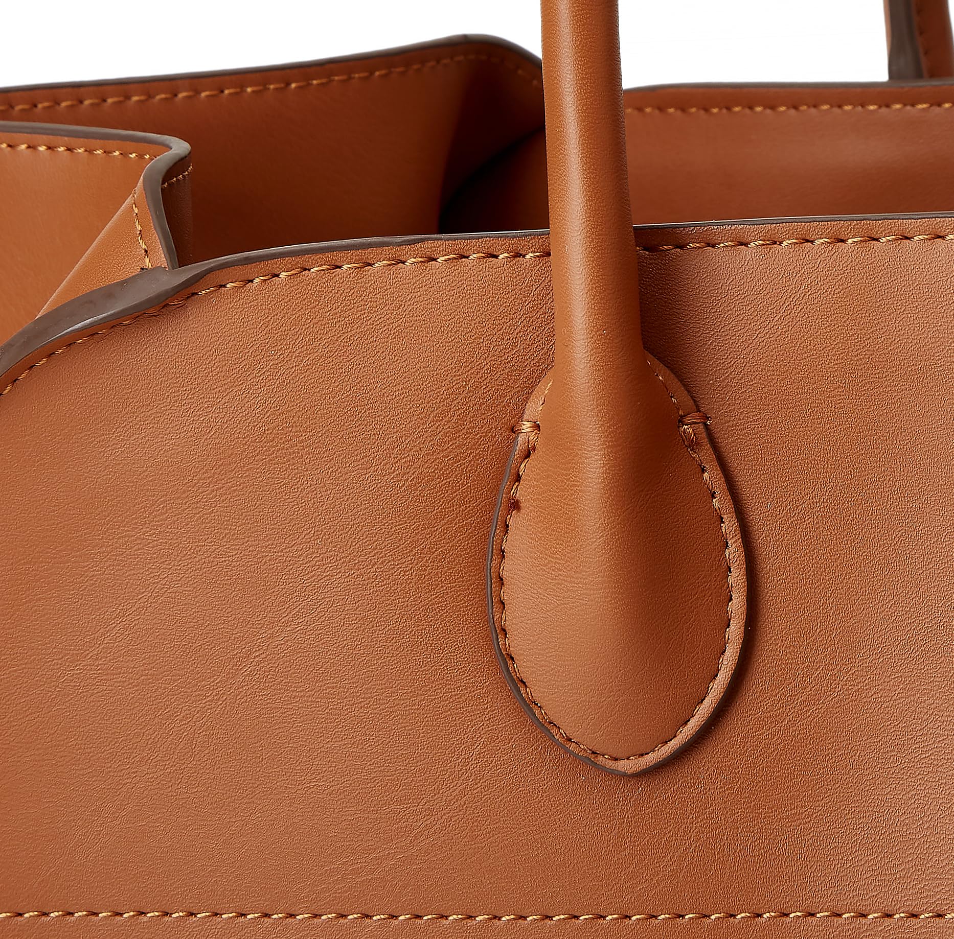 Large Vegan Leather Tote Bag
