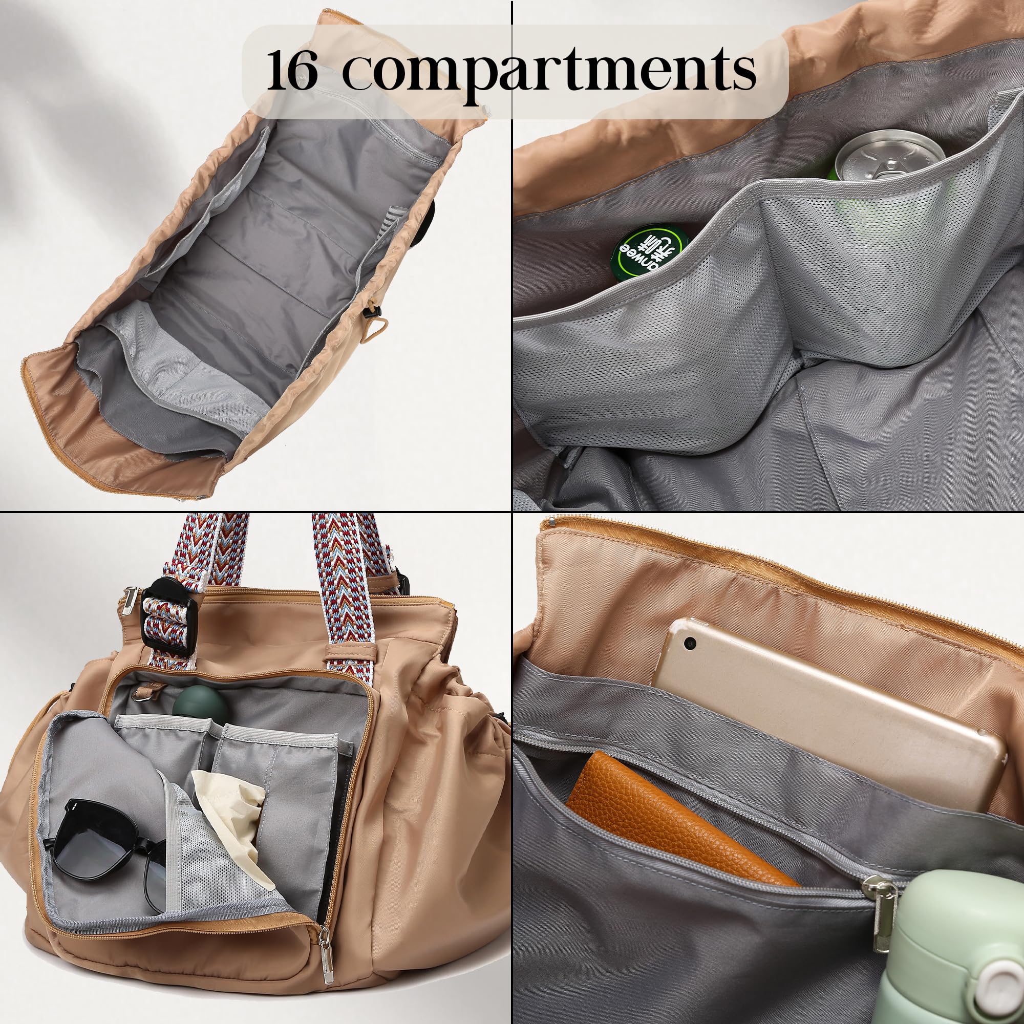 Everyday Tote Bag with 16 Pockets